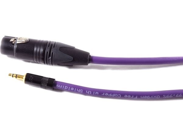 Melodika Jack 3,5 mm til XLR-kabel 12 m lilla