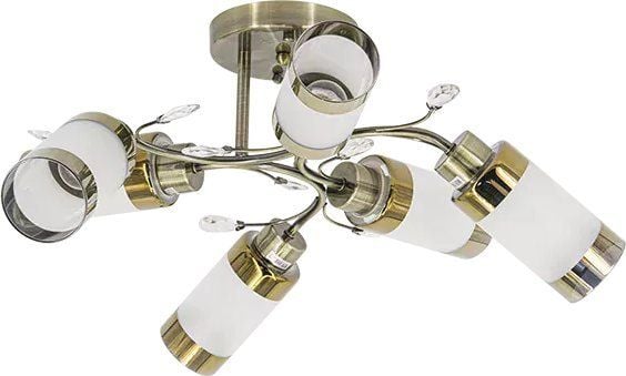 Taklampe Mdeco glamour ELM8267/6 21QG til stue messing