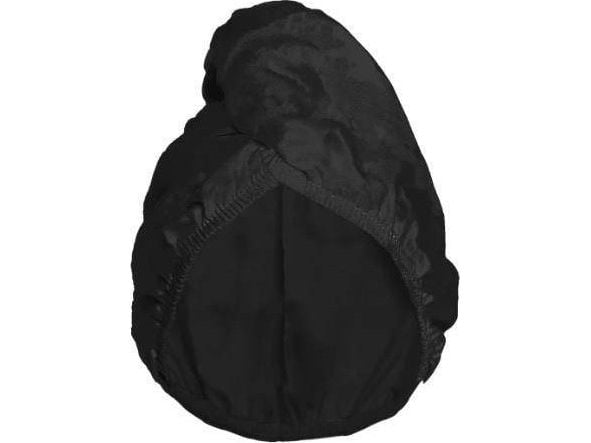Hanske miljøvennlig sportshårinnpakning Sports turban hårhåndkle, svart