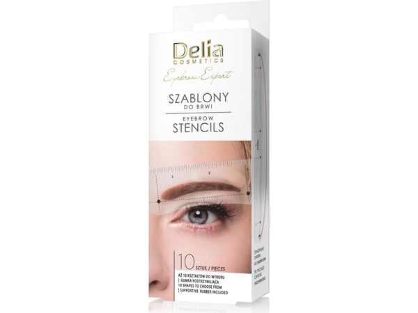 DELIA EYEBROW EXPERT - Eyebrow templates 10pcs k12