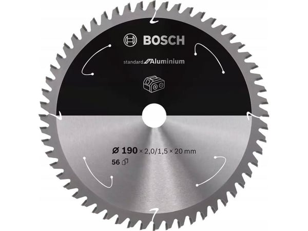 Bosch RUNDSAVKLKLINGE ACCU STD ALU B 190X20MM56T