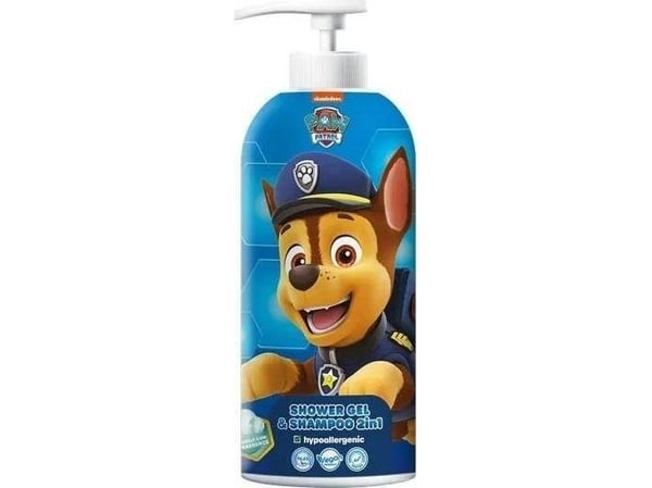 Paw Patrol Chase dusjsåpe og sjampo 2in1 Bubble Gum 1000ml