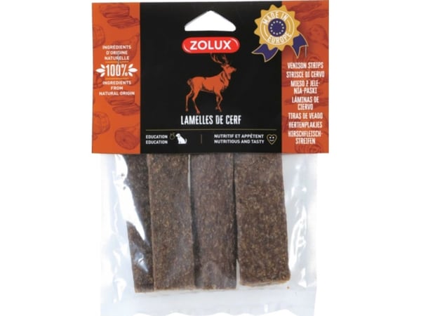 Zolux godis till hund hjortstrimlor 100 g