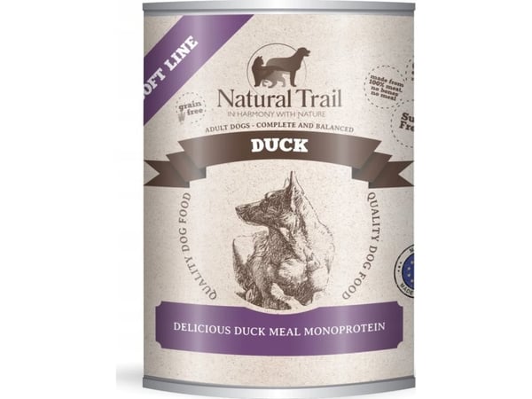 NATURAL TRAIL Duck Soft Line våtfoder för hundar 800 g