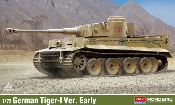 Academy Academy plastmodell Tank Tiger 1 Ver. Tidlig 1/72