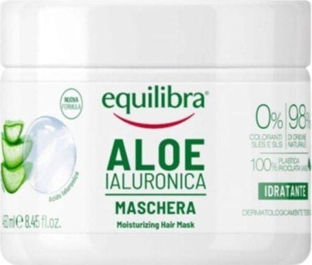 EQUILIBRA_ Aloe kosteuttava kasvonaamio Aloe ja hyaluronihappo 450ml