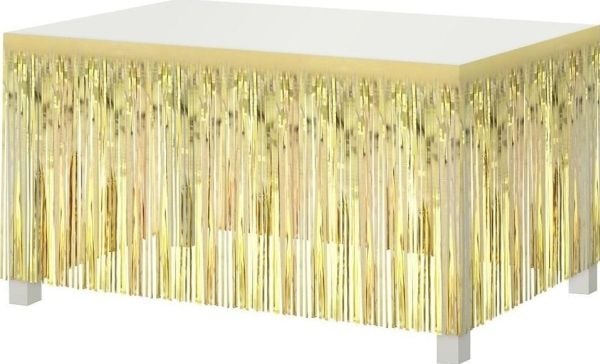 GoDan dekorasjon til bordkant lys gull 80x300 cm