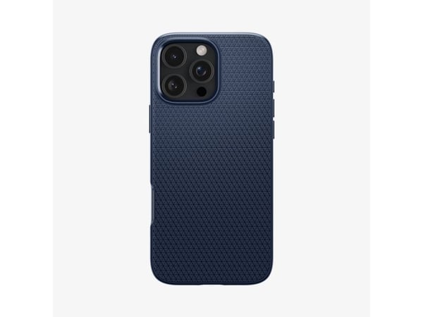 Spigen Liquid Air - Baksidedeksel for mobiltelefon - termoplast-polyuretan (TPU) - marineblå - for Apple iPhone 16 Pro
