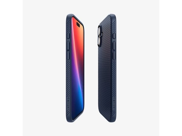 Spigen Liquid Air, kansi, Apple, iPhone 16, 15,5 cm (6,1"), tummansininen