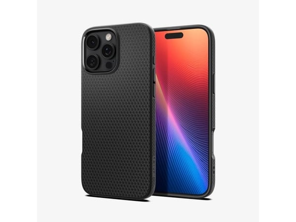 Spigen Liquid Air, Suojus, Apple, iPhone 16 Pro, 16 cm (6.3"), musta
