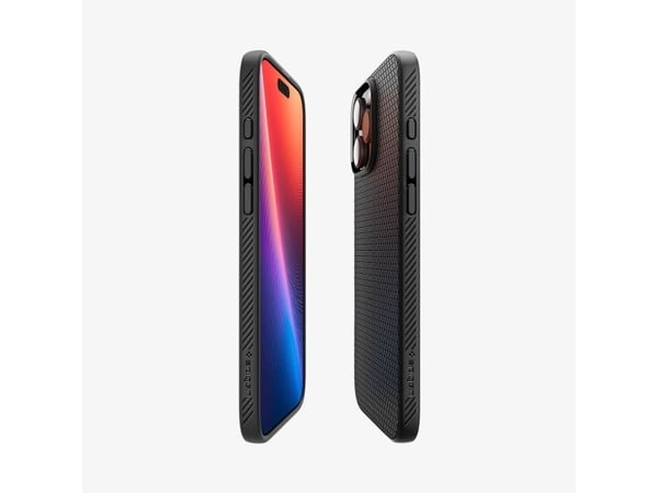 Spigen Liquid Air, Suojus, Apple, iPhone 16 Pro, 16 cm (6.3"), musta