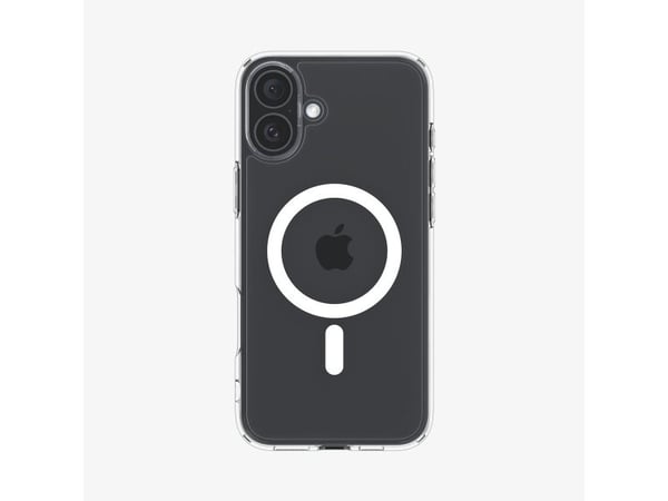 Spigen Ultra Hybrid MagFit - Baksidedeksel for mobiltelefon - MagSafe-samsvar - polykarbonat, termoplast-polyuretan (TPU) - hvit - for Apple iPhone 16