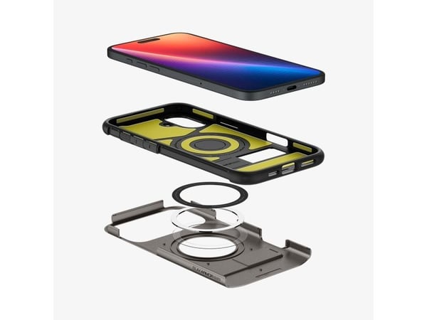 Spigen Slim Armor (MagFit), kansi, Apple, iPhone 16, 15,5 cm (6,1"), harmaa