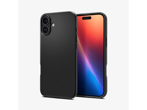 Spigen Thin Fit, Etui, Apple, iPhone 16 Plus, 17 cm (6.7"), Svart