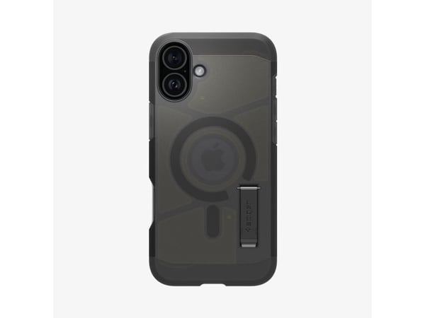 Spigen Tough Armor AI (MagFit), Mobilskal, Apple, iPhone 16, 15,5 cm (6.1"), Svart
