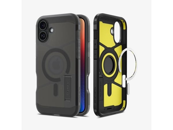 Spigen Tough Armor AI (MagFit), Etui, Apple, iPhone 16, 15,5 cm (6.1"), Svart