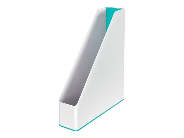 LEITZ arkivmappe WOW Duo Color, DIN A4, polystyren, isblå med tofarget WOW-effekt i hvit/isblå, - 1 stk (5362-10-51)