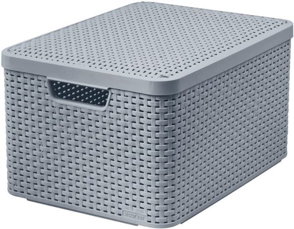 Curver-kurv Style M med lokk, oppbevaringsboks 30L