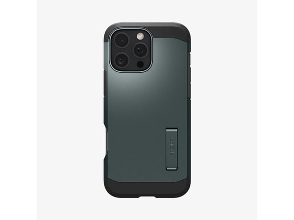 Spigen Tough Armor AI (MagFit), Etui, Apple, iPhone 16 Pro, 16 cm (6.3"), Grønn