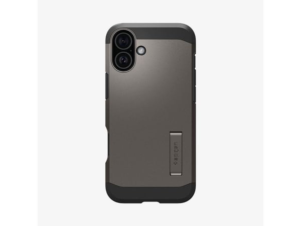 Spigen Tough Armor AI (MagFit), Mobilskal, Apple, iPhone 16, 15,5 cm (6.1"), Grå
