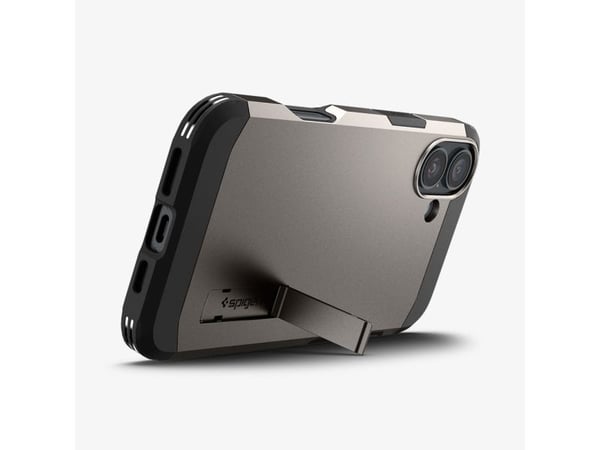 Spigen Tough Armor AI (MagFit), kansi, Apple, iPhone 16, 15,5 cm (6,1"), harmaa