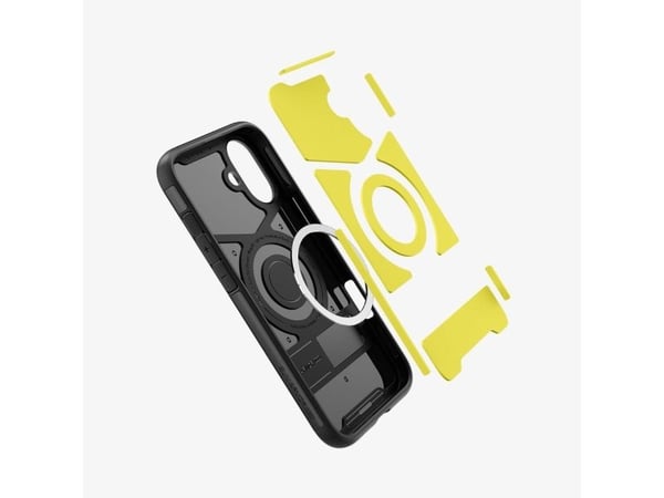 Spigen Slim Armor (MagFit), Suojus, Apple, iPhone 16, 15,5 cm (6.1"), musta
