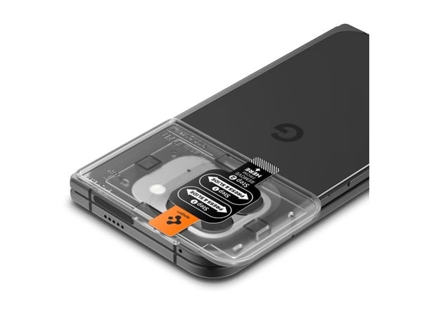 Spigen GLAS.tR EZ Fit Optik, Google, Google Pixel 9 Pro Fold (2024), Støvresistent, Ripebestandig, Gjennomsiktig, 2 stykker