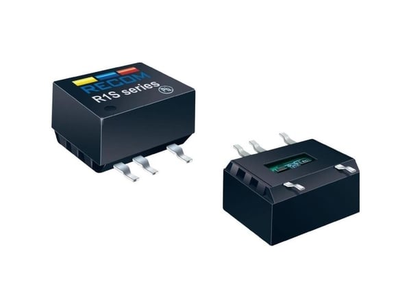 RECOM R1S-0515 DC/DC-muunnin, SMD 15 66 mA 1 W Lähtöjen lukumäärä: 1 x