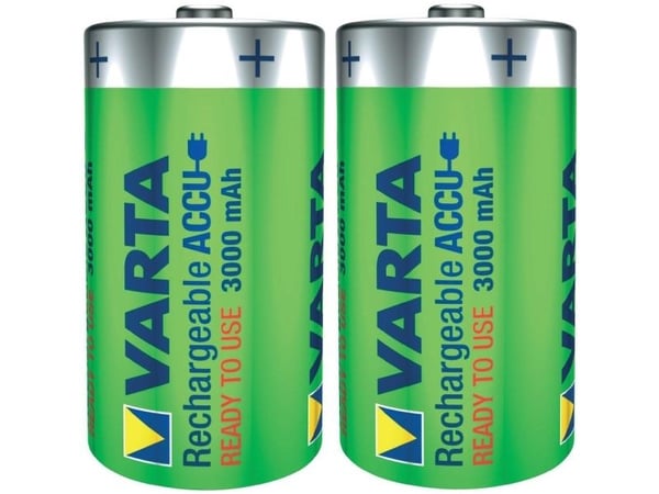 Varta Power Accu - Batteri 2 x D - NiMH - (ladbare) - 3000 mAh