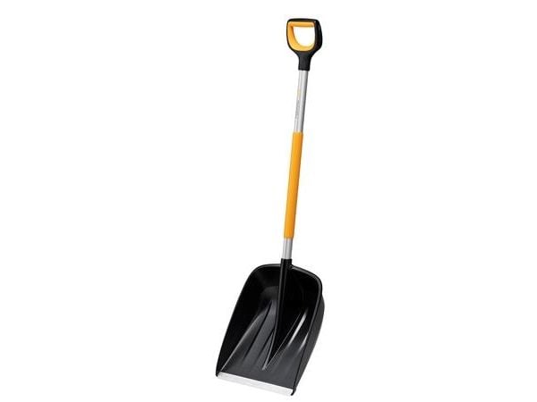 Fiskars 1057177, Snøskuffe, Metall, Sort, Oransje, Ergonomisk, 36,2 cm, 1,4 kg