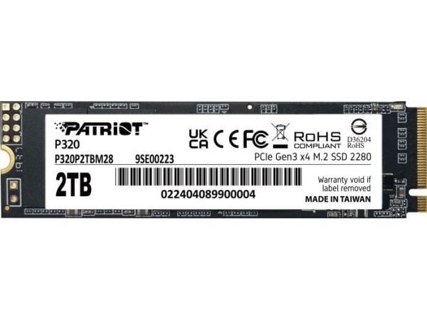 Patriot-muisti P320, 2 TB, M.2-muisti