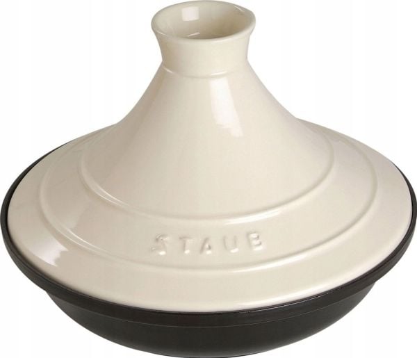 Staub TAJINE, Pyöreä, Musta, Kerman väri, valurauta, 2 L, Induktio, 28 cm