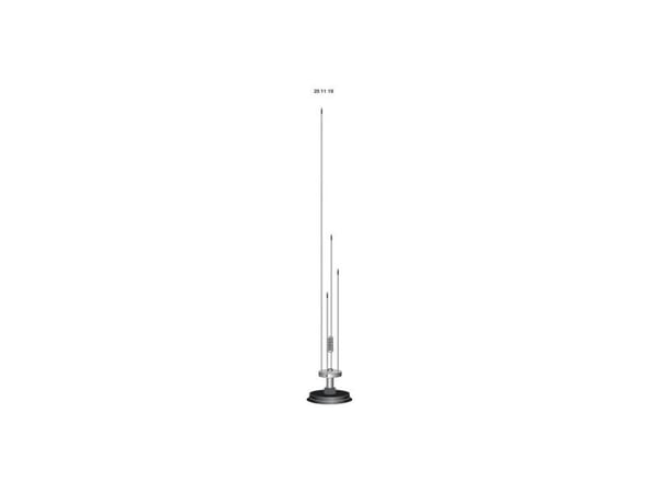 Albrecht 61680 Mobilantenn för radioskanner - SKY-SCAN Mag 1300 - Vit, 640 mm