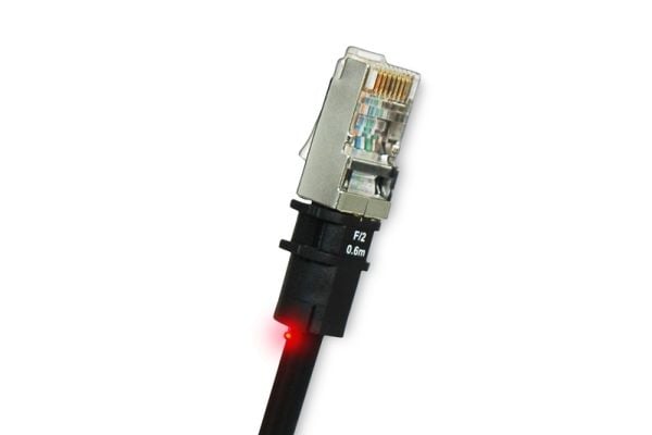 PatchSee PK-F-16, 4,9 m, Cat5e, U/FTP (STP), RJ-45, RJ-45, Svart