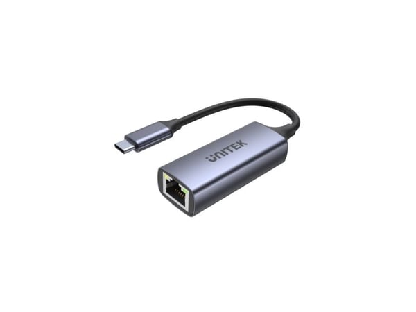 Unitek U1323A - Nettverksadapter - USB 3.0 - Gigabit Ethernet x 1 + USB-C (bare strøm) x 1 - romgrå