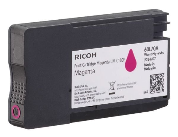 Ricoh 408519, 1600 sivua, Magenta, 1 kpl