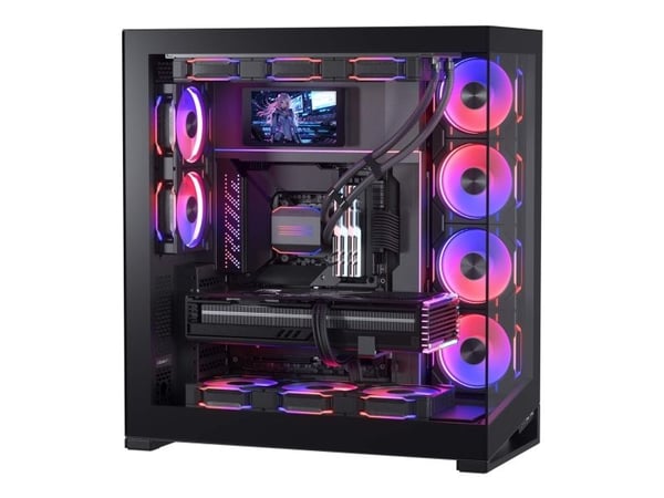 Phanteks PH-HRLCD - LCD-skjerm - 5.5" - monterbar / stasjonær - 2160 x 1440 QHD @ 60 Hz - IPS - 450 cd/m² - HDMI - svart