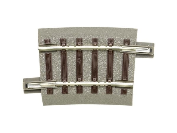 H0 Roco geoLINE (med ballast) 61129 bøyd spor, 6 stk