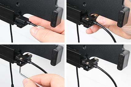 Brodit - Billaderholder - aktiv, for fast installasjon - 2.7 A (Pogo) - svart - for Samsung Galaxy Tab Active3, Tab Active5