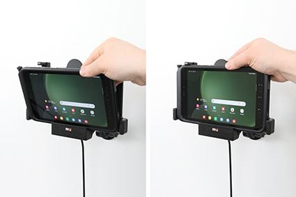 Brodit 712386, Plate / UMPC, Aktiv holder, Bil/innendørs, Sort