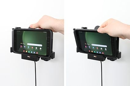 Brodit 712386, Plate / UMPC, Aktiv holder, Bil/innendørs, Sort