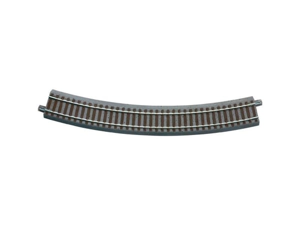 H0 Roco geoLINE (med grus/ballast) 61124 buet spor 6 stk