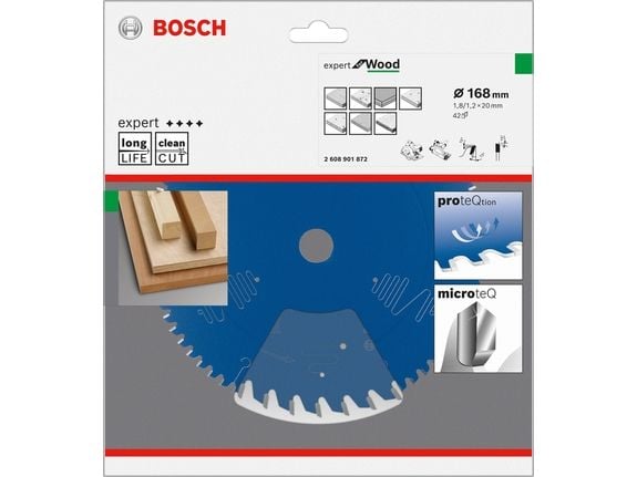 Bosch Expert 2608901872, Løvtre, Mykt tre, 16,8 cm, 2 cm, 1,2 mm, 11300 RPM, 1,8 mm
