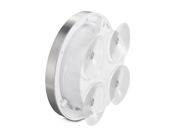 Hama Mauritius, Vegg, Kvartsklokke, Rund, Sølv, Hvit, -20 - 50 °C, Aluminium