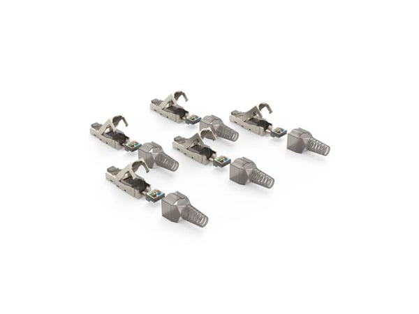 Hama 00200793, RJ45, harmaa, Cat6a, 5 kpl