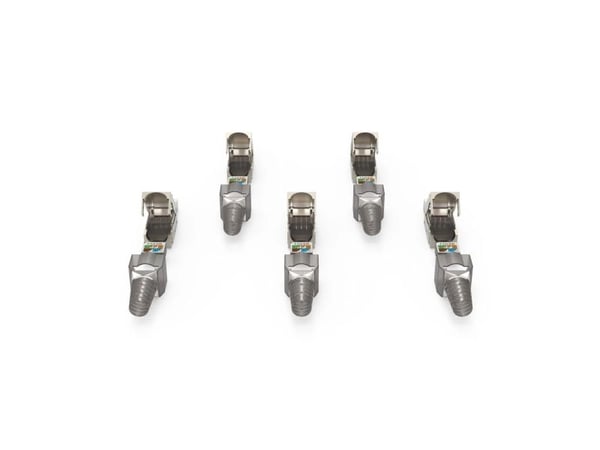 Hama 00200793, RJ45, harmaa, Cat6a, 5 kpl