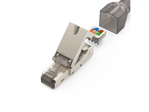 Hama 00200793, RJ45, harmaa, Cat6a, 5 kpl