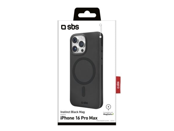 SBS TEINSTMAGIP1667PK, Etui, Apple, iPhone 16 Pro Max, 17,5 cm (6.9"), Svart