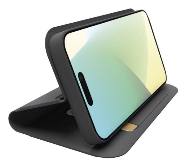 SBS lommebokstativ iPhone 16 svart