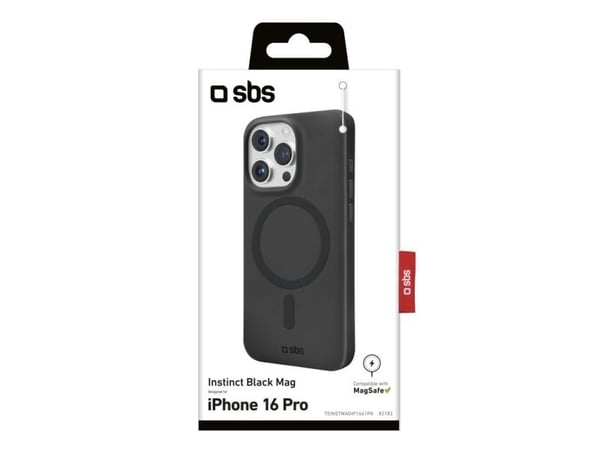 SBS TEINSTMAGIP1661PK, Etui, Apple, iPhone 16 Pro, 16 cm (6.3"), Svart